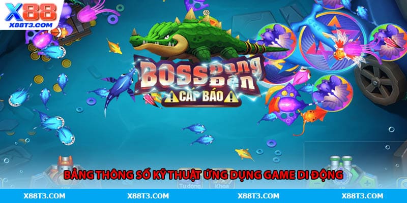 Bảng thông số kỹ thuật ứng dụng game di động